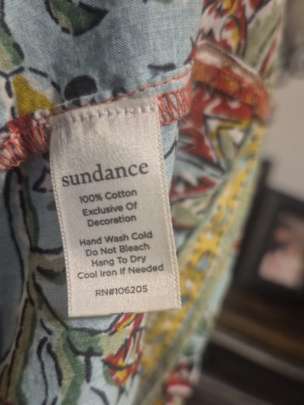 Sundance Floral Tiered Maxi Dress in Orange and Blue - Picture 13 of 14